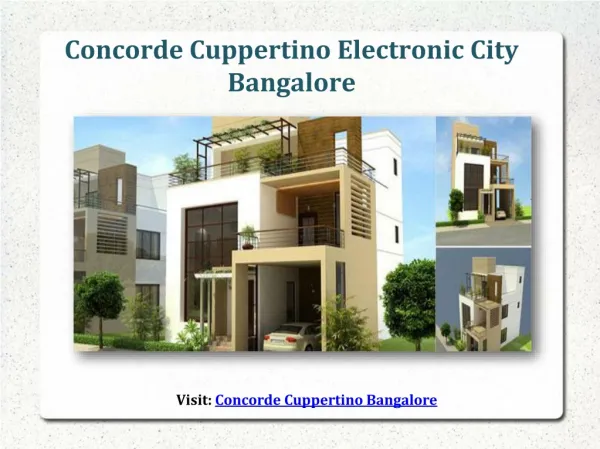 Concorde Cuppertino Electronic City Bangalore