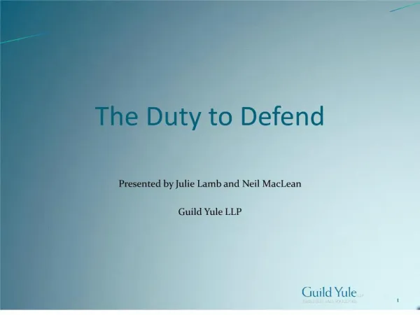 the duty to defend