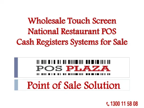 Wholesale Touch Screen National Restaurant POS Cash Register