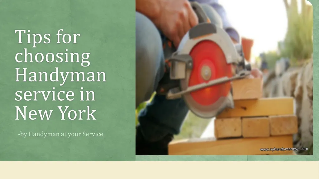 tips for choosing handyman service in new york