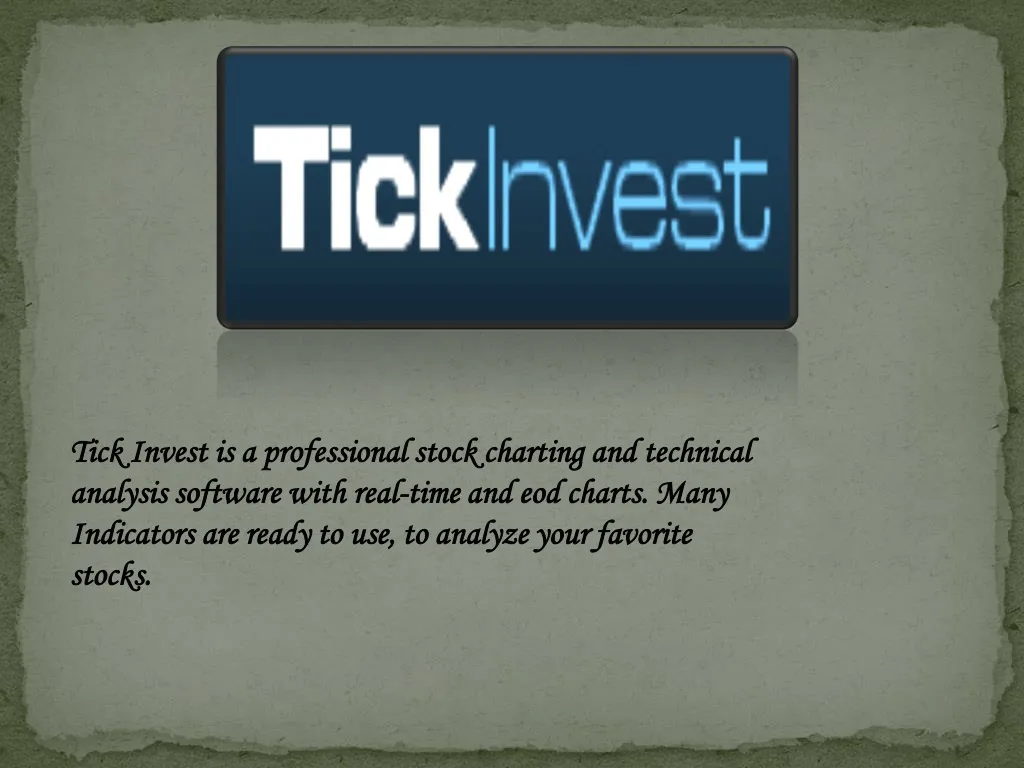 tick invest is a professional stock charting