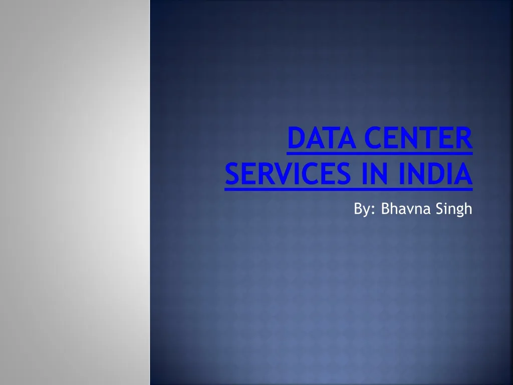 data center services in india