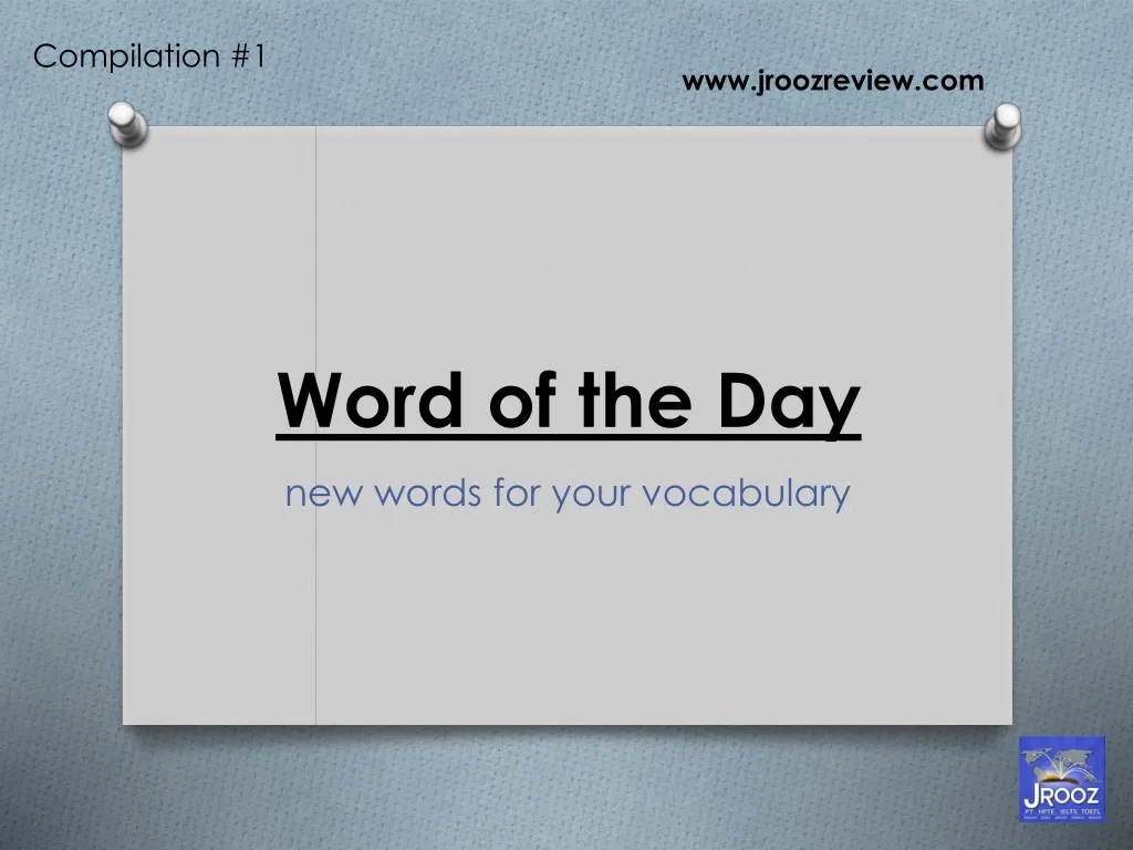 word of the day