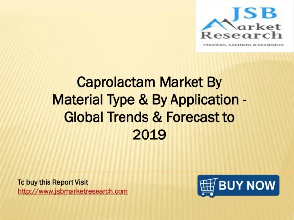 JSB Market Research - Caprolactam Market By Material Type