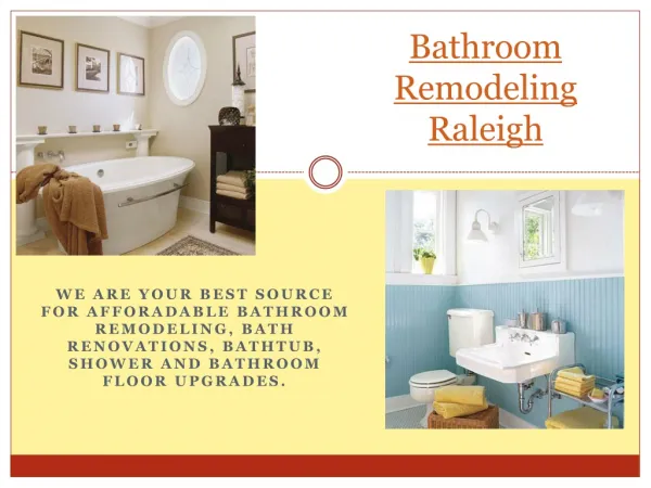 Bathroom Remodel Raleigh NC