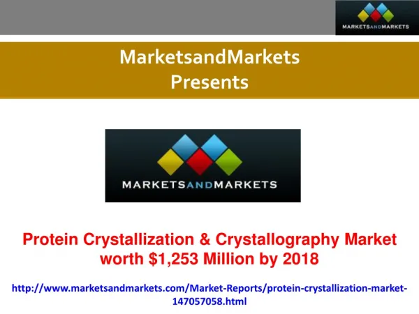 Research report on Protein Crystallization