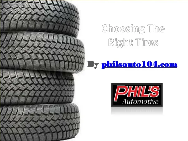 Choosing The Right Tires