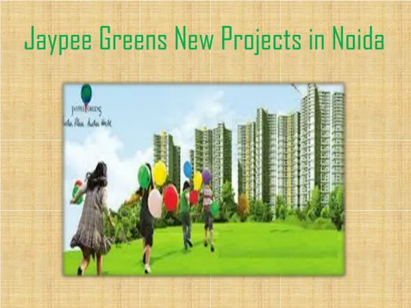 Resale at Jaypee Greens New Projects in Noida