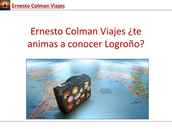ernesto colman viajes
