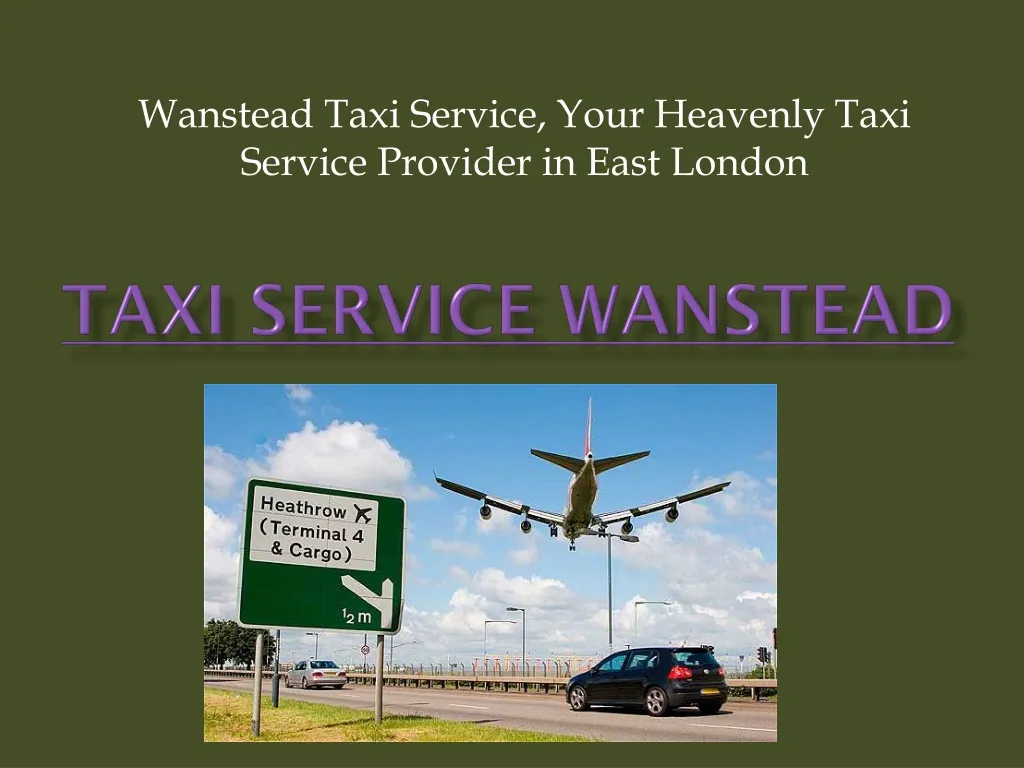 taxi service wanstead