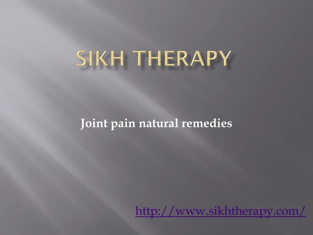 sikh therapy