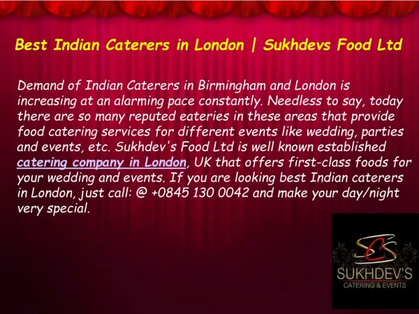 Best Indian Caterers in London – Make Your Day Very Special