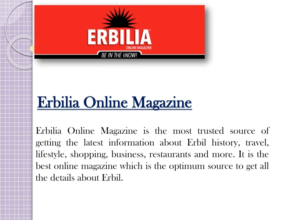 erbilia online magazine
