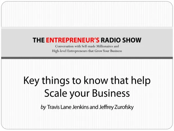 Key things to know that help scale your business