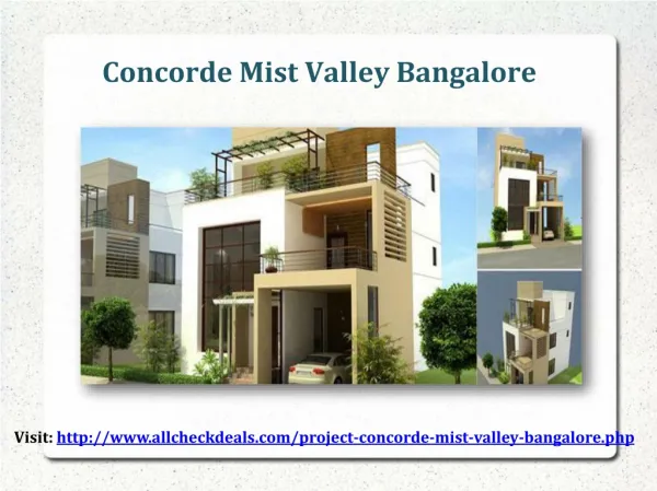 Concorde Mist Valley Residential Plots Bangalore