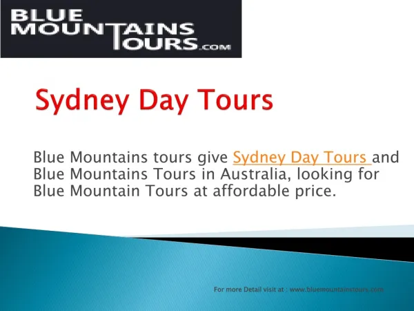 High Class Blue Mountains Tours Service in Sydney