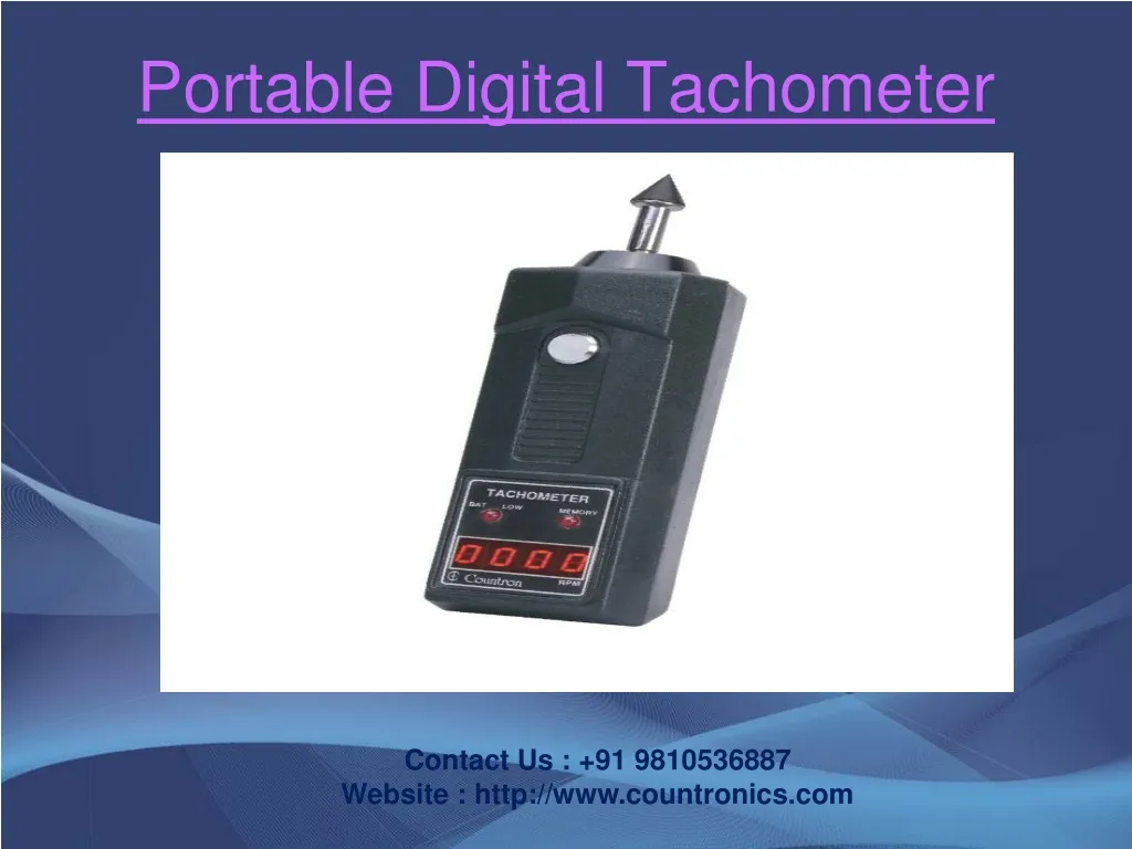 portable digital tachometer