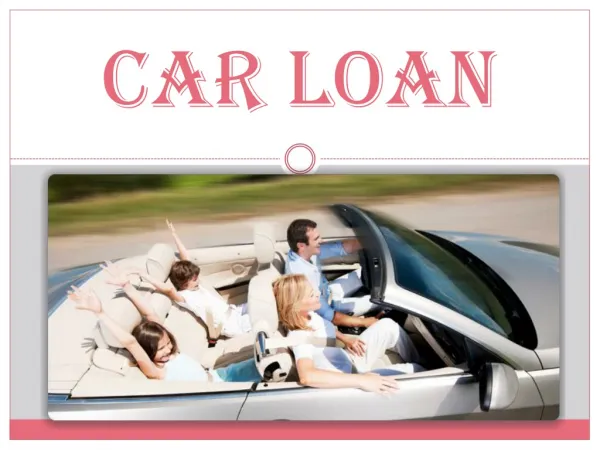 Car Loan At Lower Interest Rate