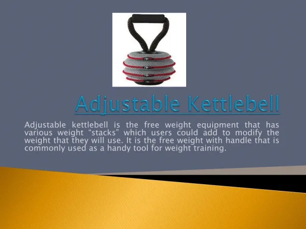 Adjustable Kettlebell