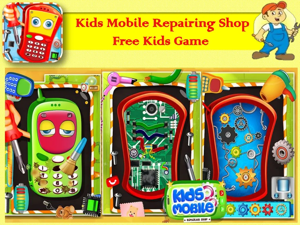kids mobile repairing shop free kids game