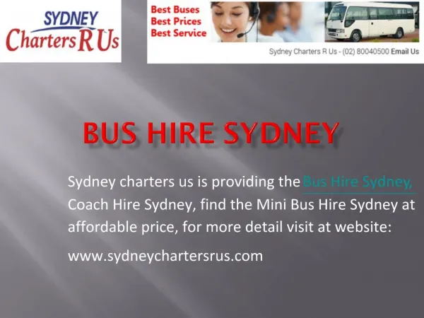 High Class Mini Bus Hire Service in Sydney