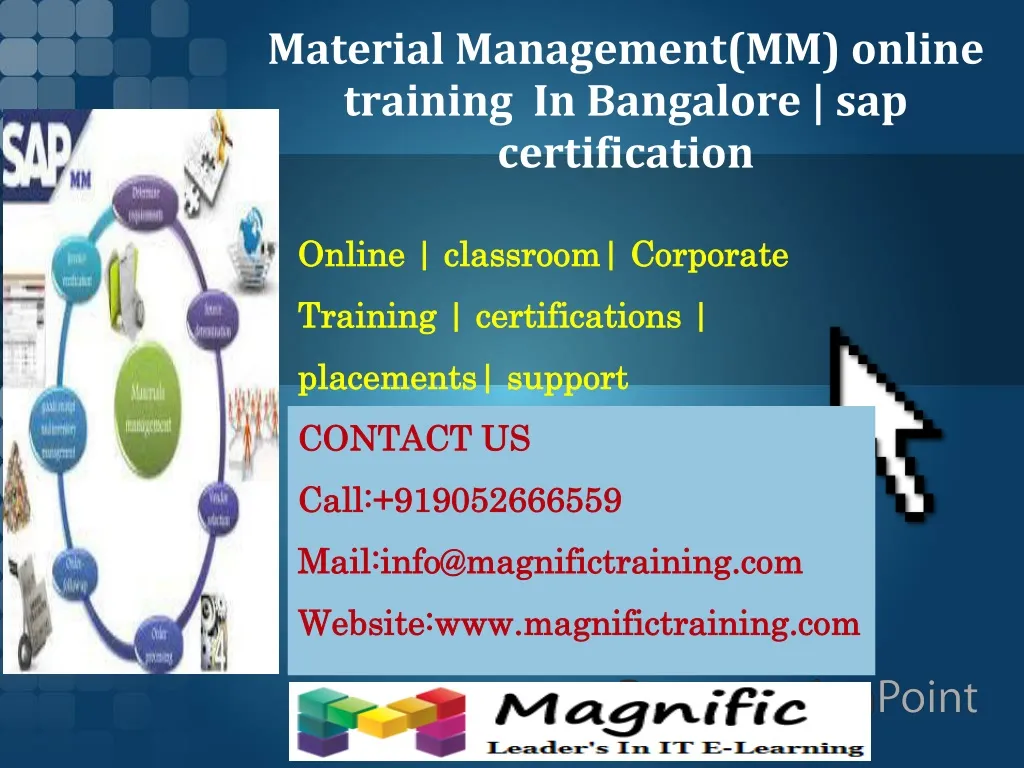 material management mm online training in bangalore sap certification