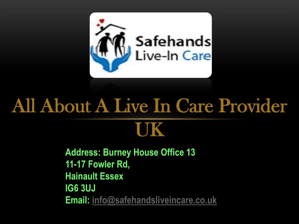 all about a live in care provider uk
