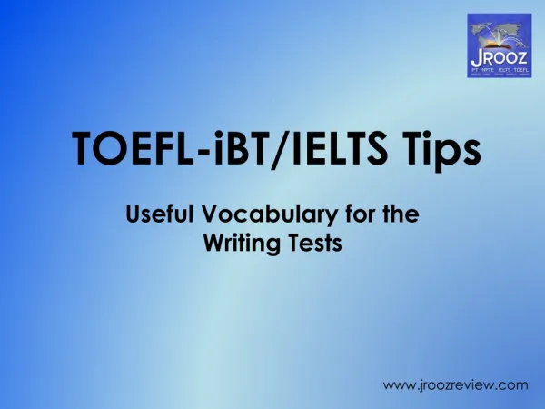Useful Phrases and Words for the TOEFL and IELTS Writing Tes