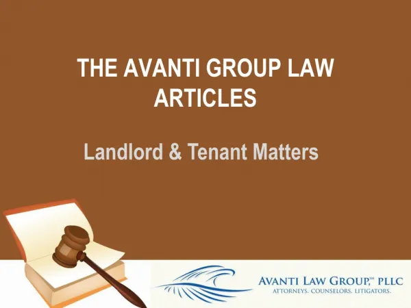 The Avanti Group Law Articles