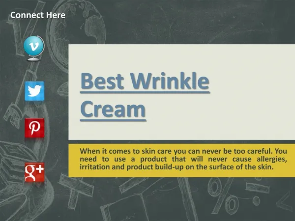 Best Wrinkle Cream 2013