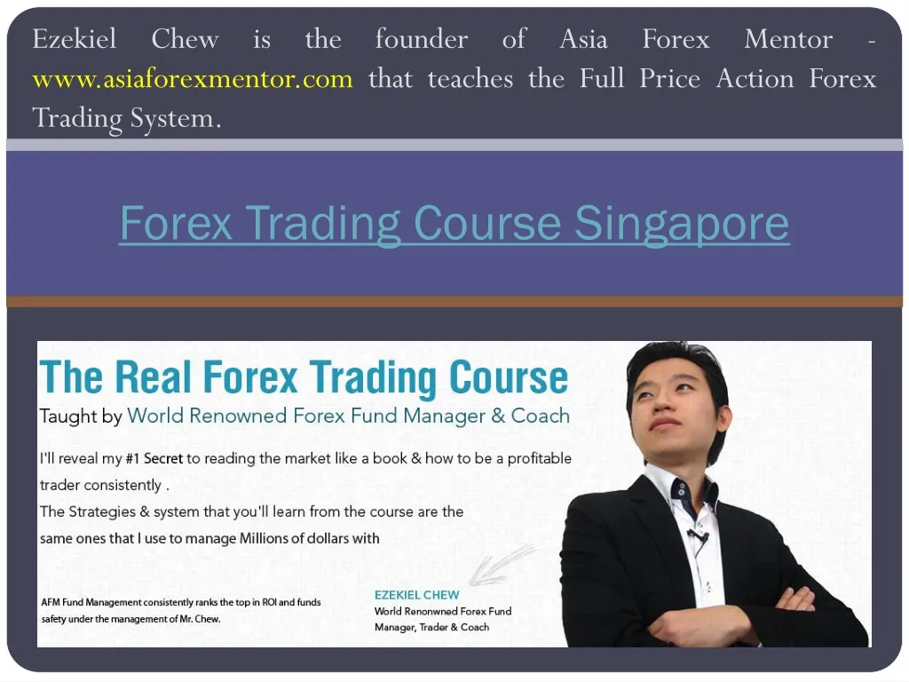 forex trading course singapore