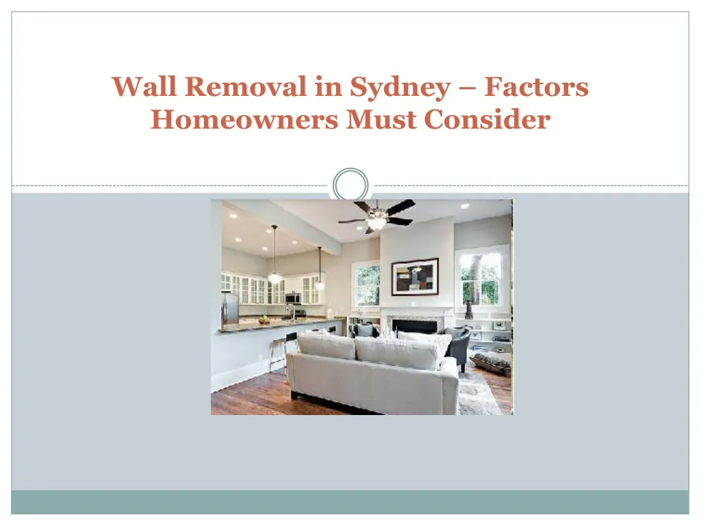 wall removal in sydney factors homeowners must consider
