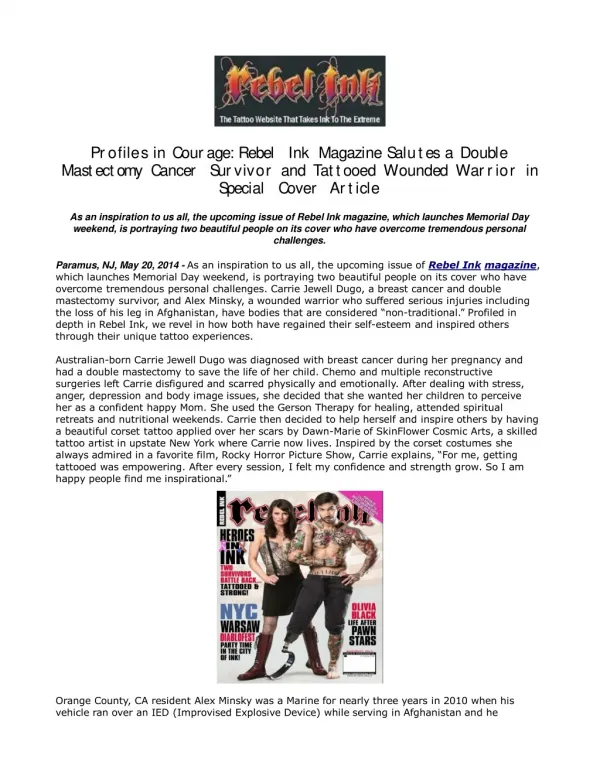 Profiles in Courage: Rebel Ink Magazine