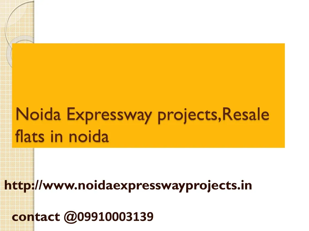 noida expressway projects resale flats in noida
