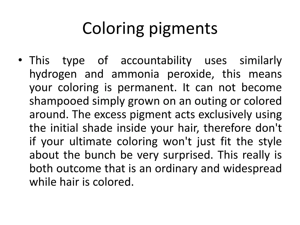 coloring pigments