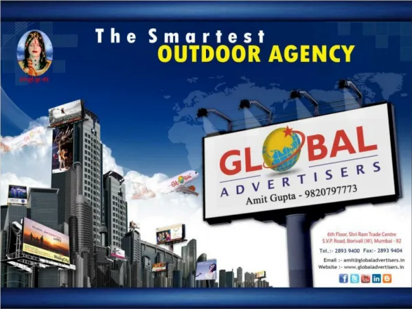 Outdoor Agency For Film Brandings at Marine Lines - Global A