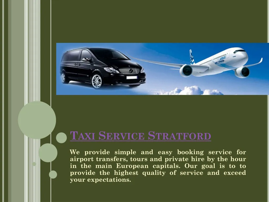 taxi service stratford