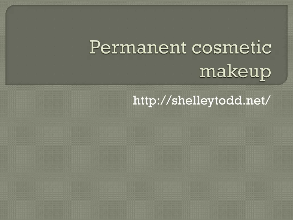 permanent cosmetic makeup