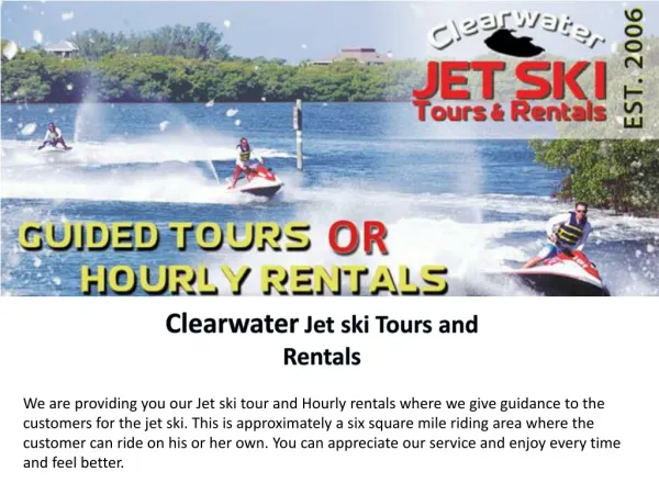 Clearwater beach Jet Ski Rentals