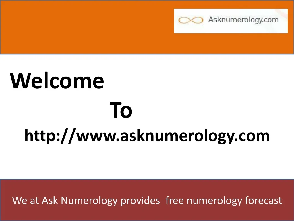 welcome to http www asknumerology com