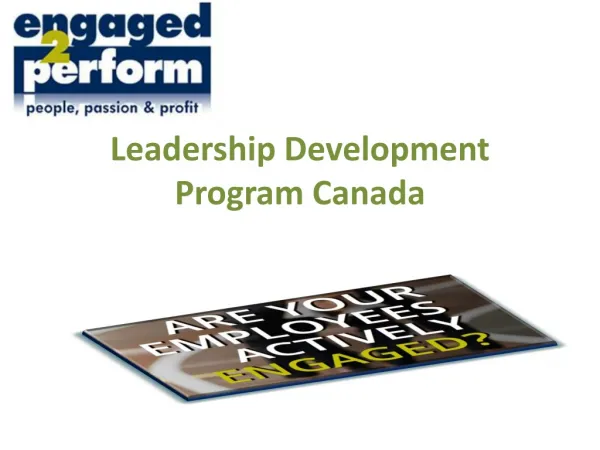 Leadership Development Program Canada