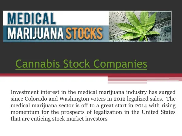 Medical Marijuana Inc