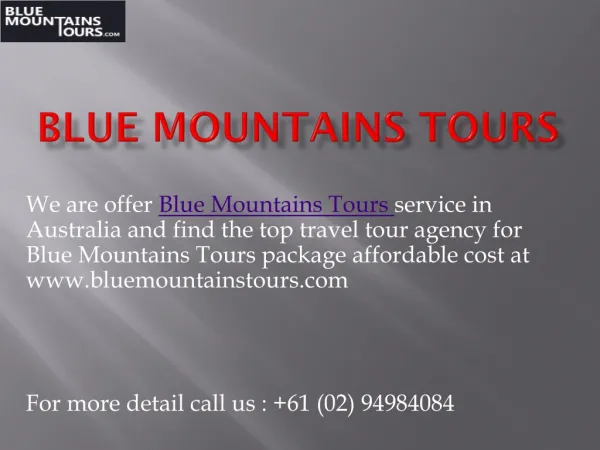 Enjoy Top incredible Blue Mountains Trip in Sydney