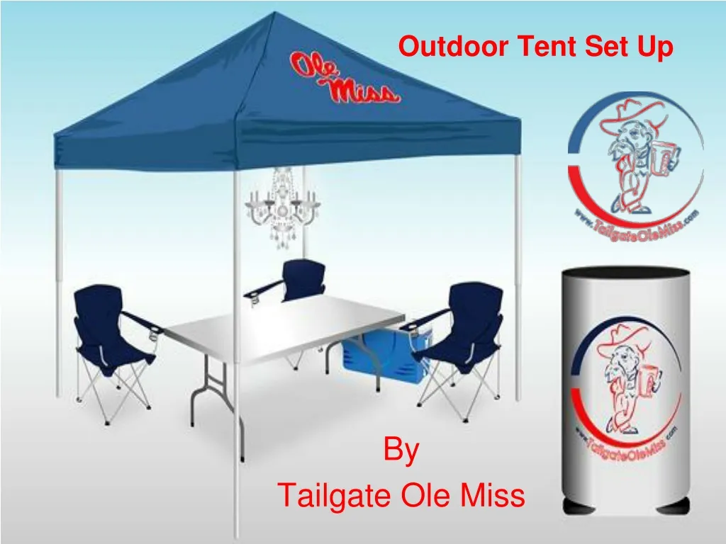 outdoor tent set up