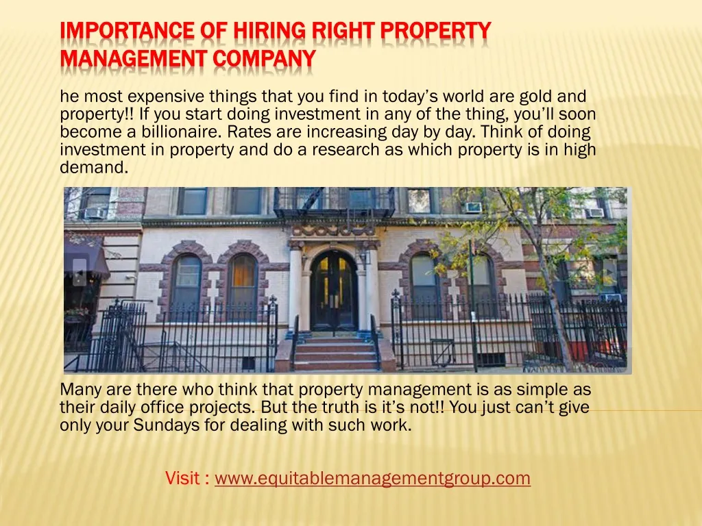 importance of hiring right property management company