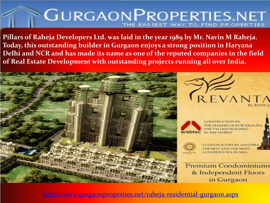 pillars of raheja developers ltd was laid