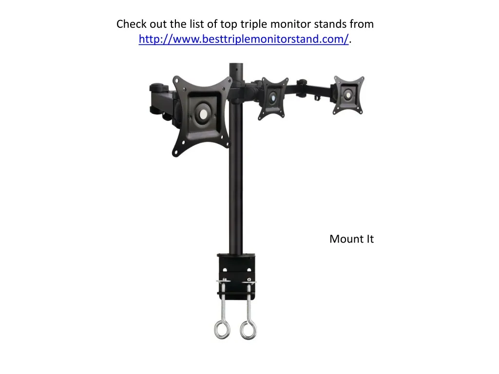 check out the list of top triple monitor stands from http www besttriplemonitorstand com