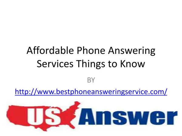 Affordable Phone Answering Services: Things to Know