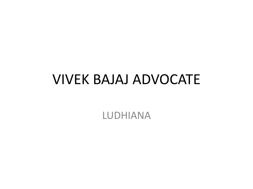 vivek bajaj advocate