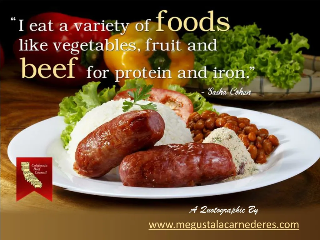 i eat a variety of foods like vegetables fruit and beef for protein and iron
